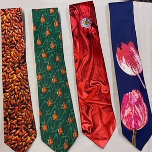 Lot of 4: Designer Silk Ties